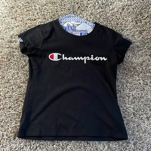 Black Champion Shirt Girls
